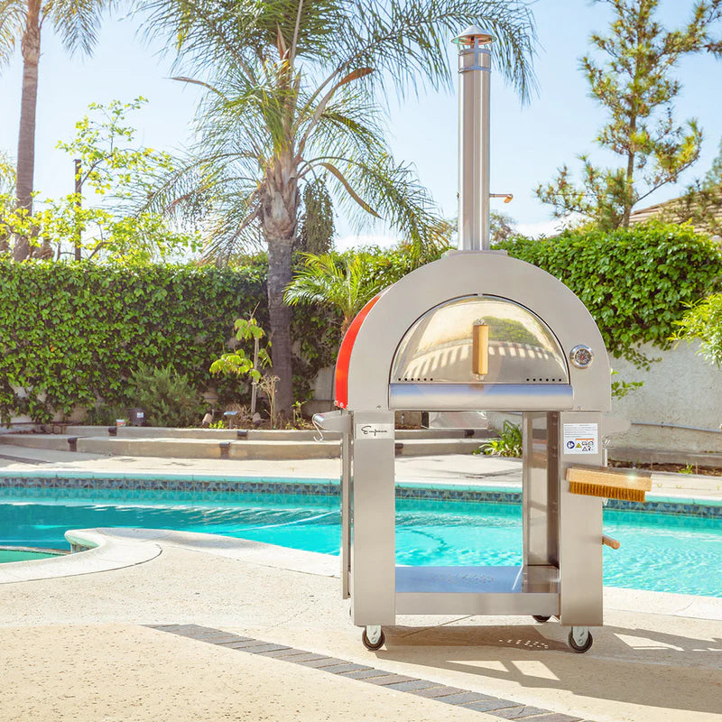 Empava Outdoor Wood Fired Pizza Oven PG06 lifestle by pool