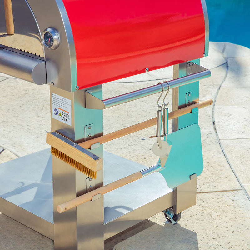Empava Outdoor Wood Fired Pizza Oven PG06 lifestyle close up on tools