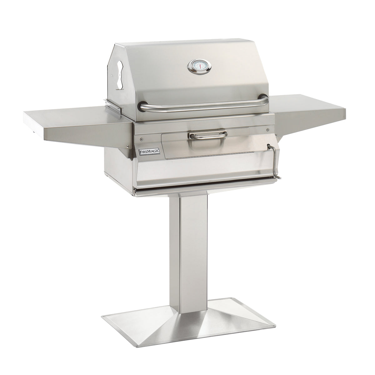Fire Magic 24 in Post Mount Charcoal Grill Post and Base