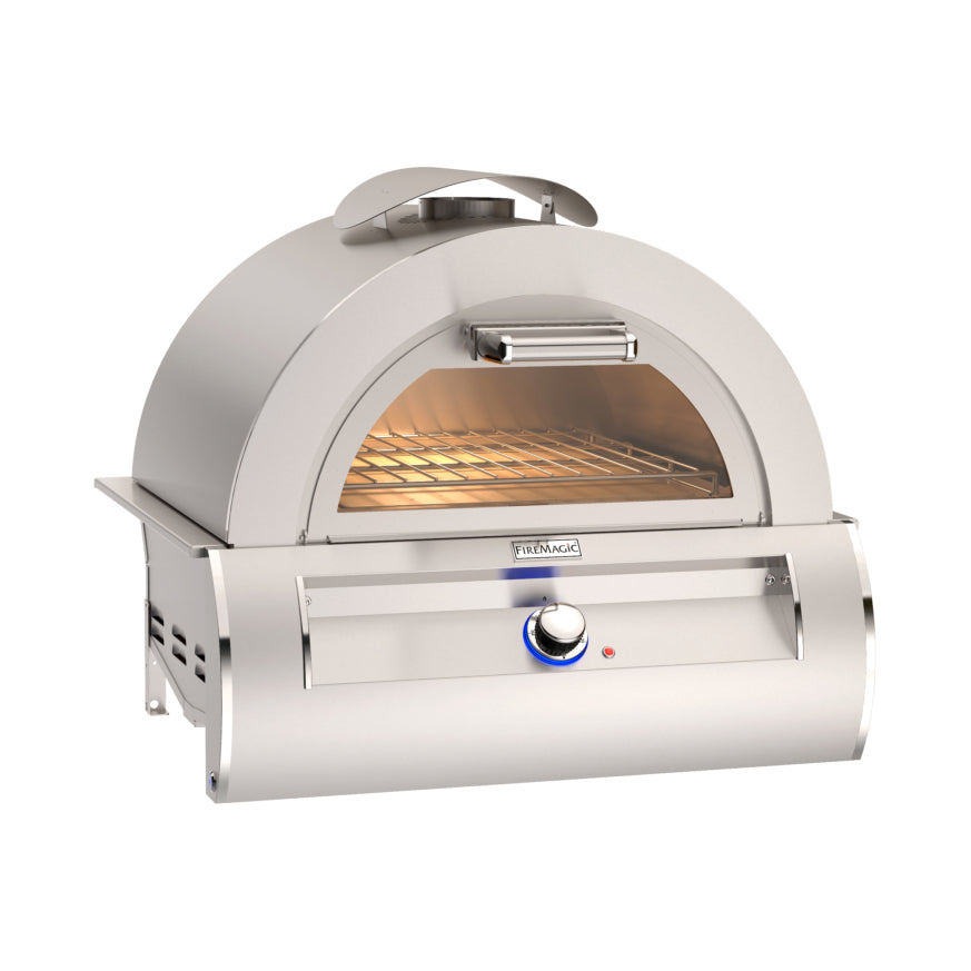Fire Magic Aurora Built In Gas Pizza Oven Front Angle