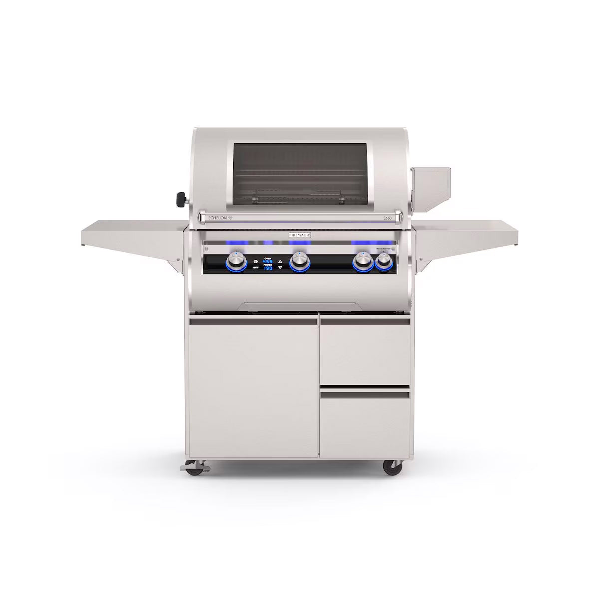 Fire Magic Echelon E660i 30 Free Standing Gas Grill Digital Closed with Window