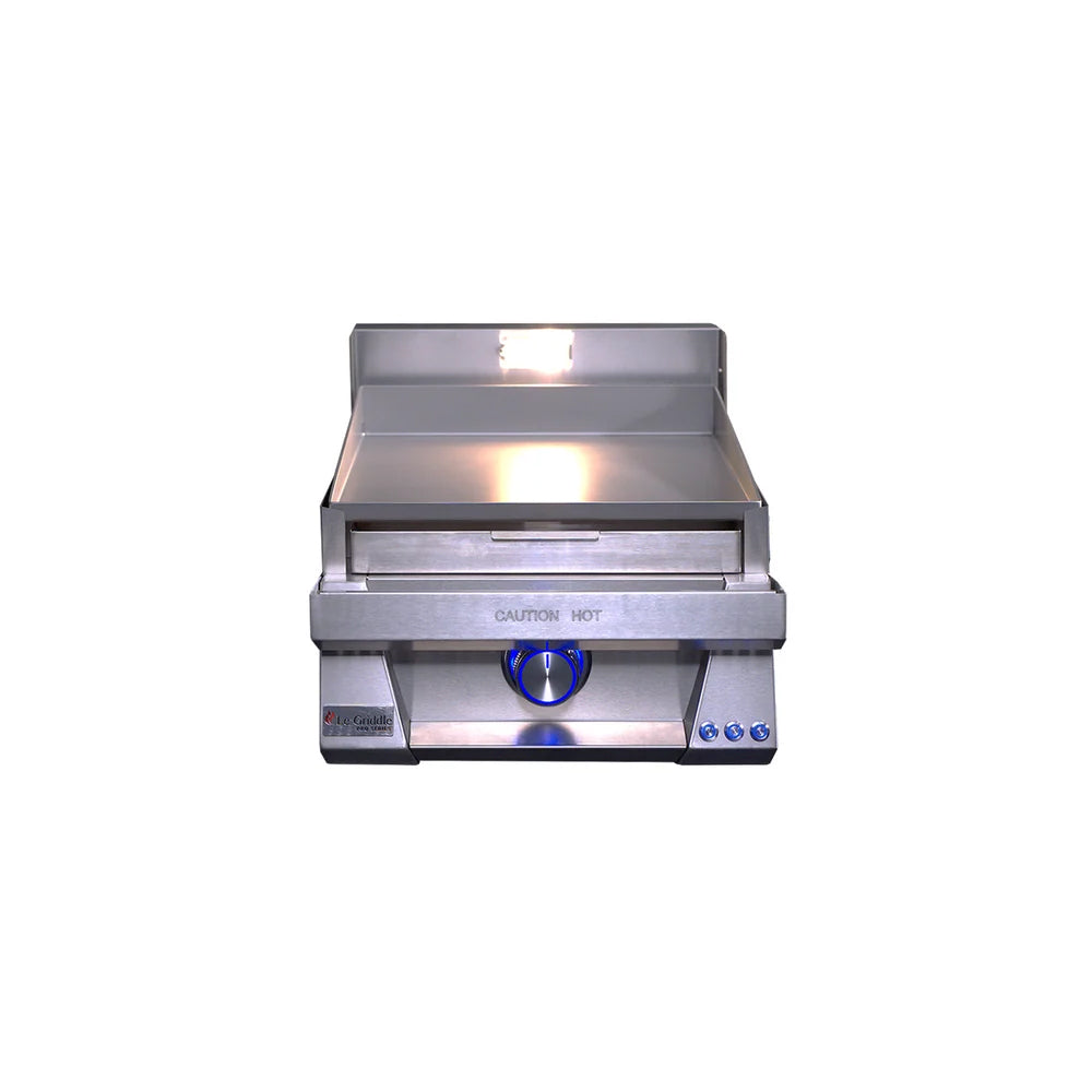 Le Griddle Pro Series 40 16" gas griddle (OML40P3) – grease tray open