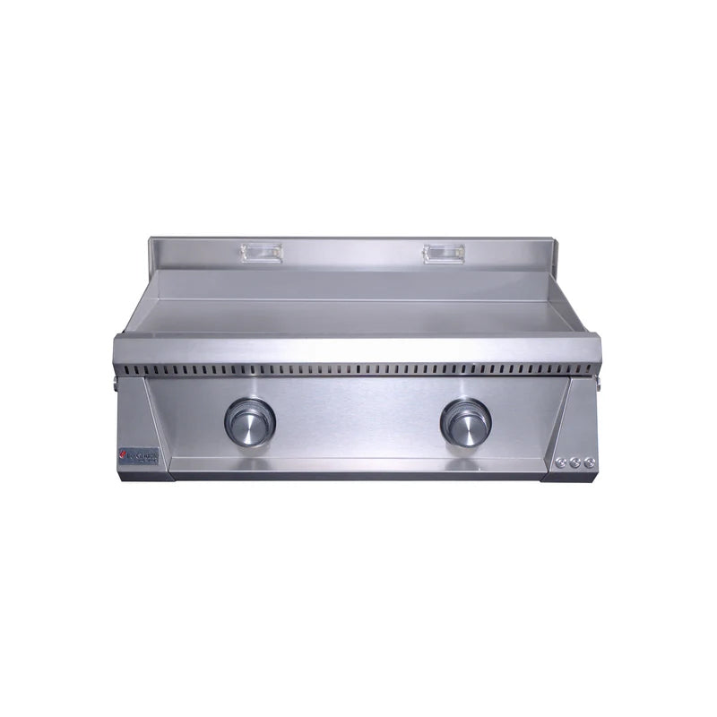 Le Griddle Pro Series 75 30" gas griddle (OML75P3) – front view with lights off