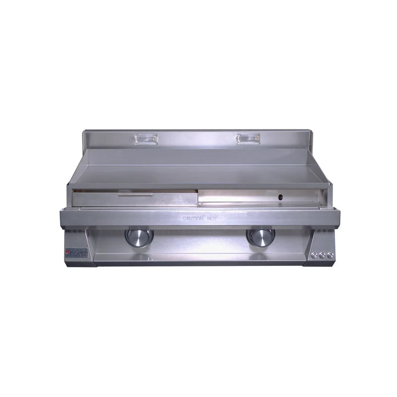 Le Griddle Pro Series 75 30" gas griddle (OML75P3) – grease tray drawer open