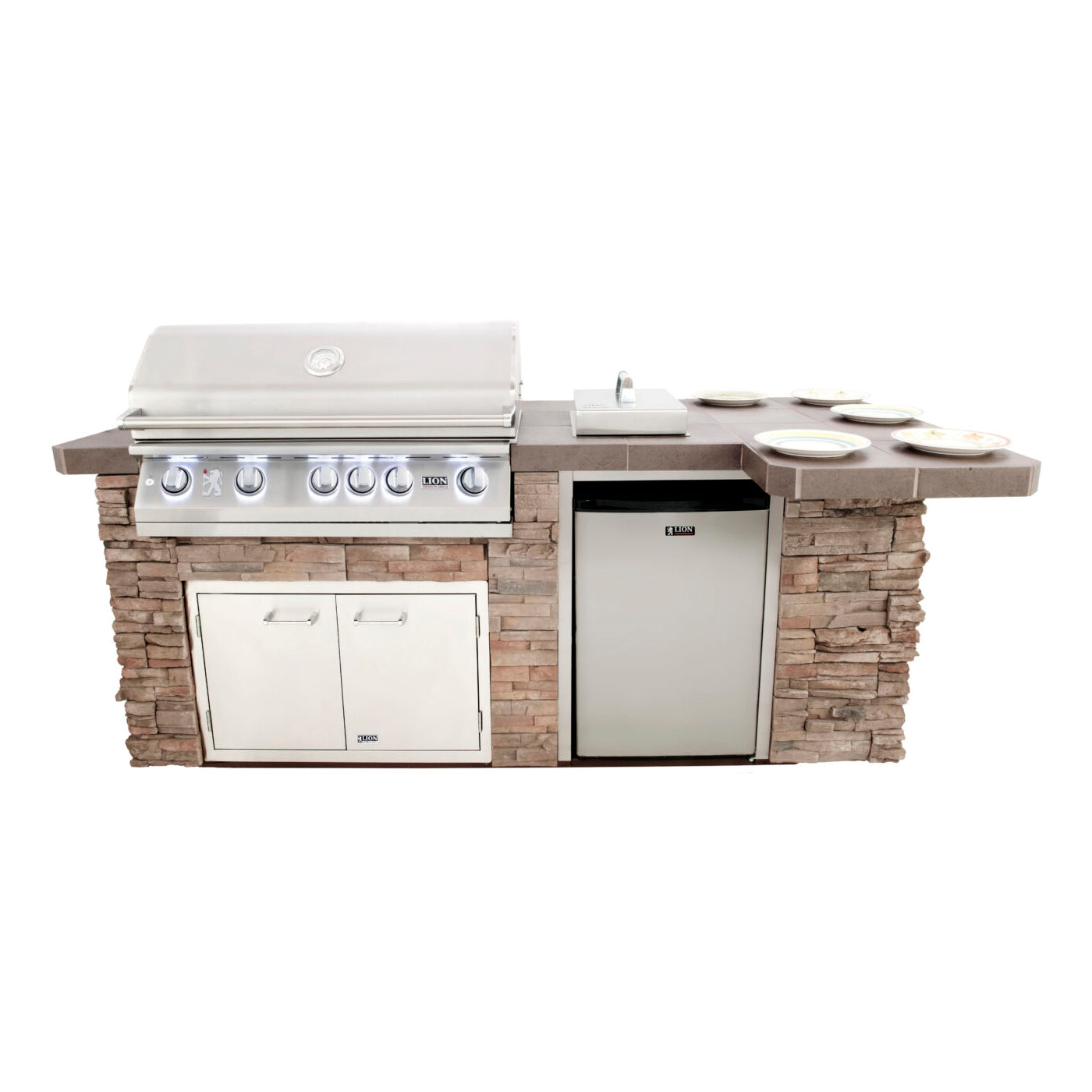 Lion Premium Grills Quality Q BBQ Island