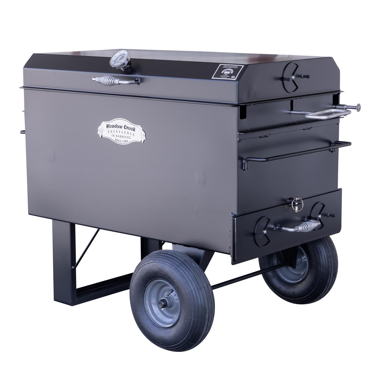 Meadow Creek BBQ42 Chicken Cooker Charcoal Pullout 3