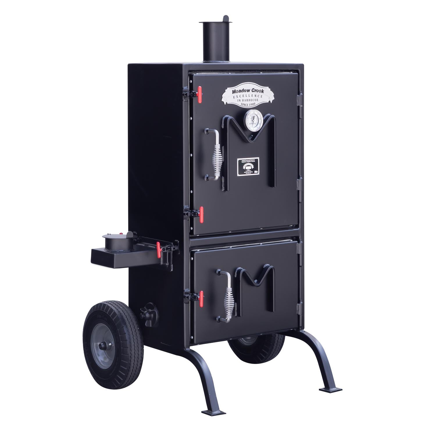 Meadow Creek BBQ42C Collapsible Charcoal Grill Chicken Cooker with Rot