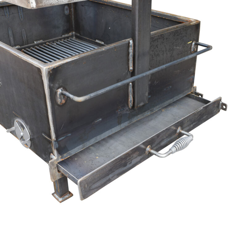 Meadow Creek SMFP34 Santa Maria Fire Pit Ash Drawer Open