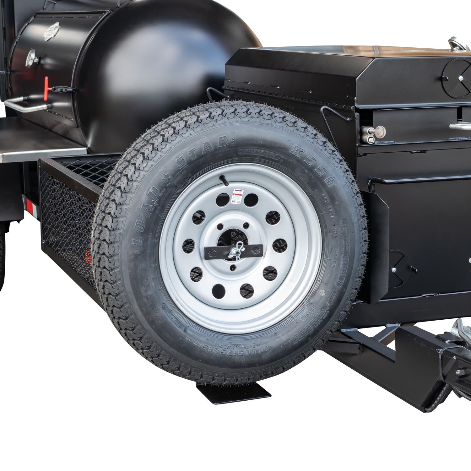 Meadow Creek TS250 Spare Tire Stainless Shelves BBQ42