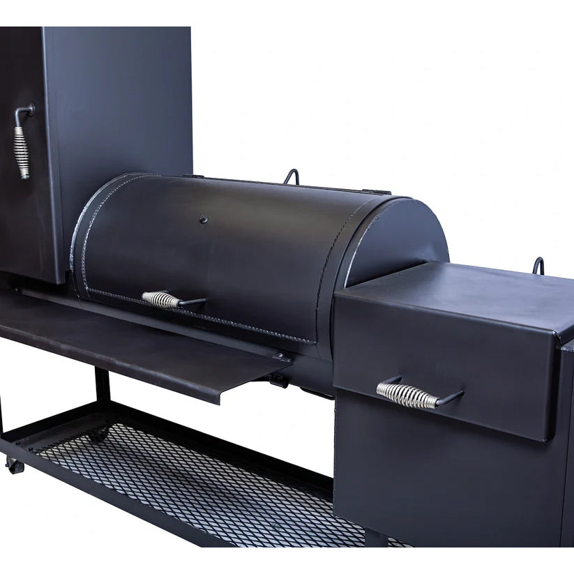 Old Country BBQ Pits All American Angus Offset Smoker with Vertical Cooking Chamber - 1