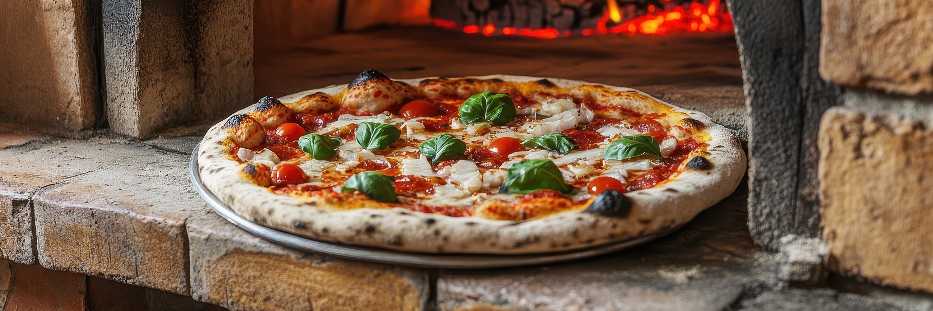 Outdoor pizza oven for wood-fired and backyard pizza cooking