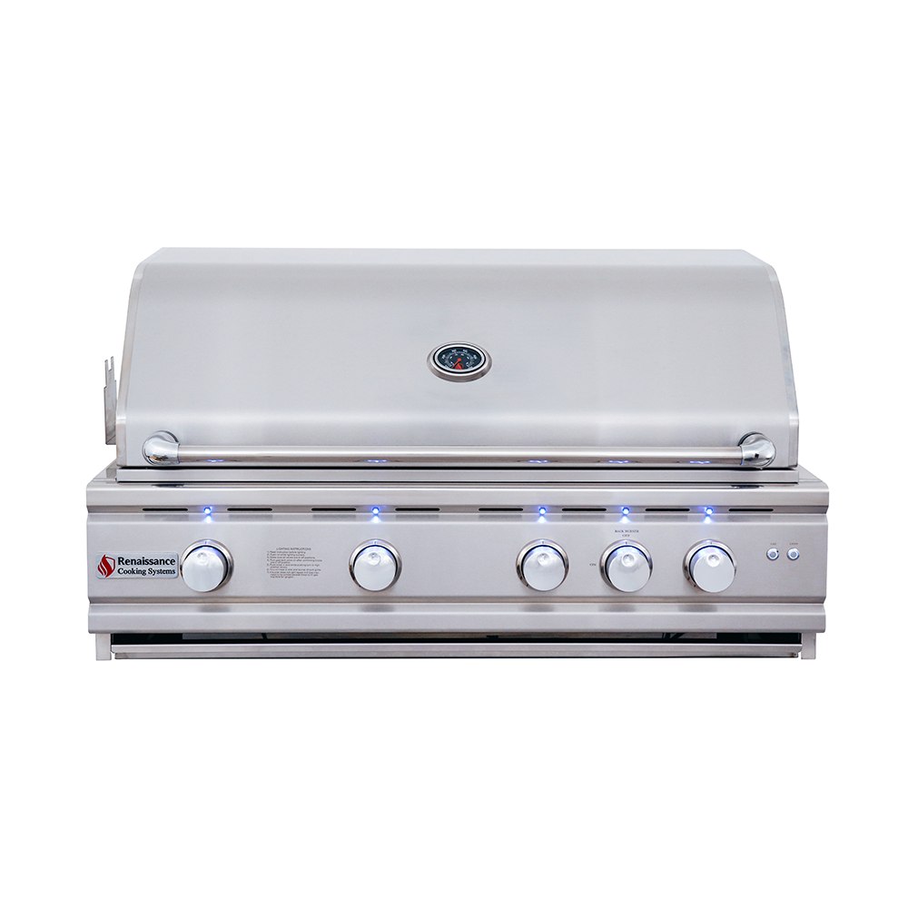 RCS Cutlass Pro 38 in Built In Gas Grill Front Closed