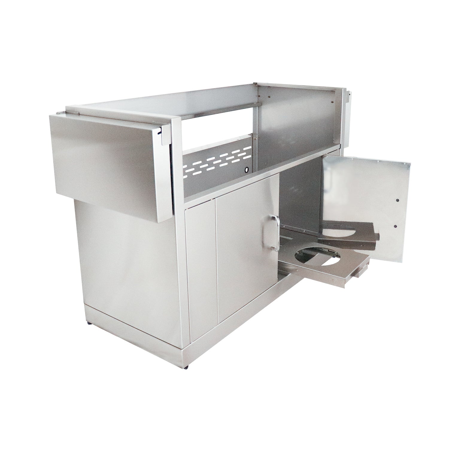 RCS Cutlass Pro 42 in Gas Grill Cart front right angle