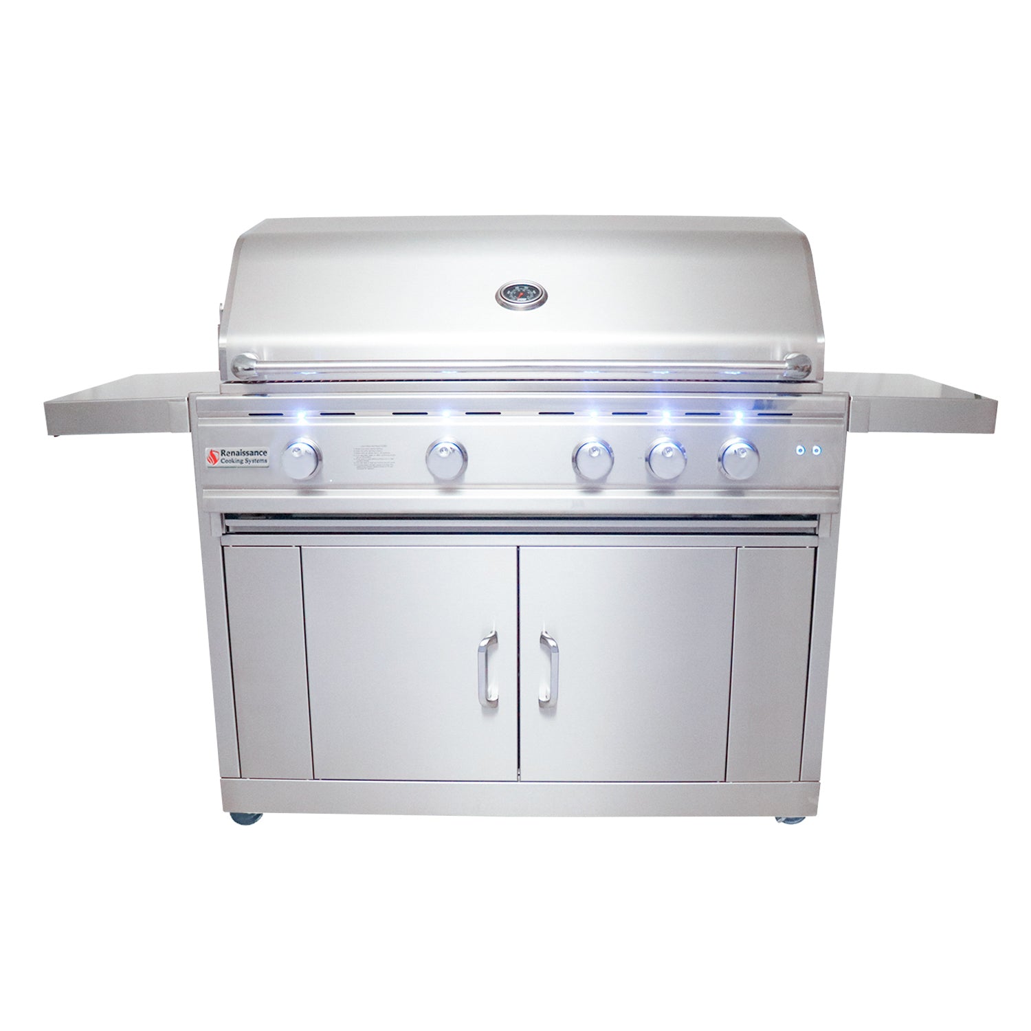 RCS Cutlass Pro 42 in Gas Grill with cart front closed