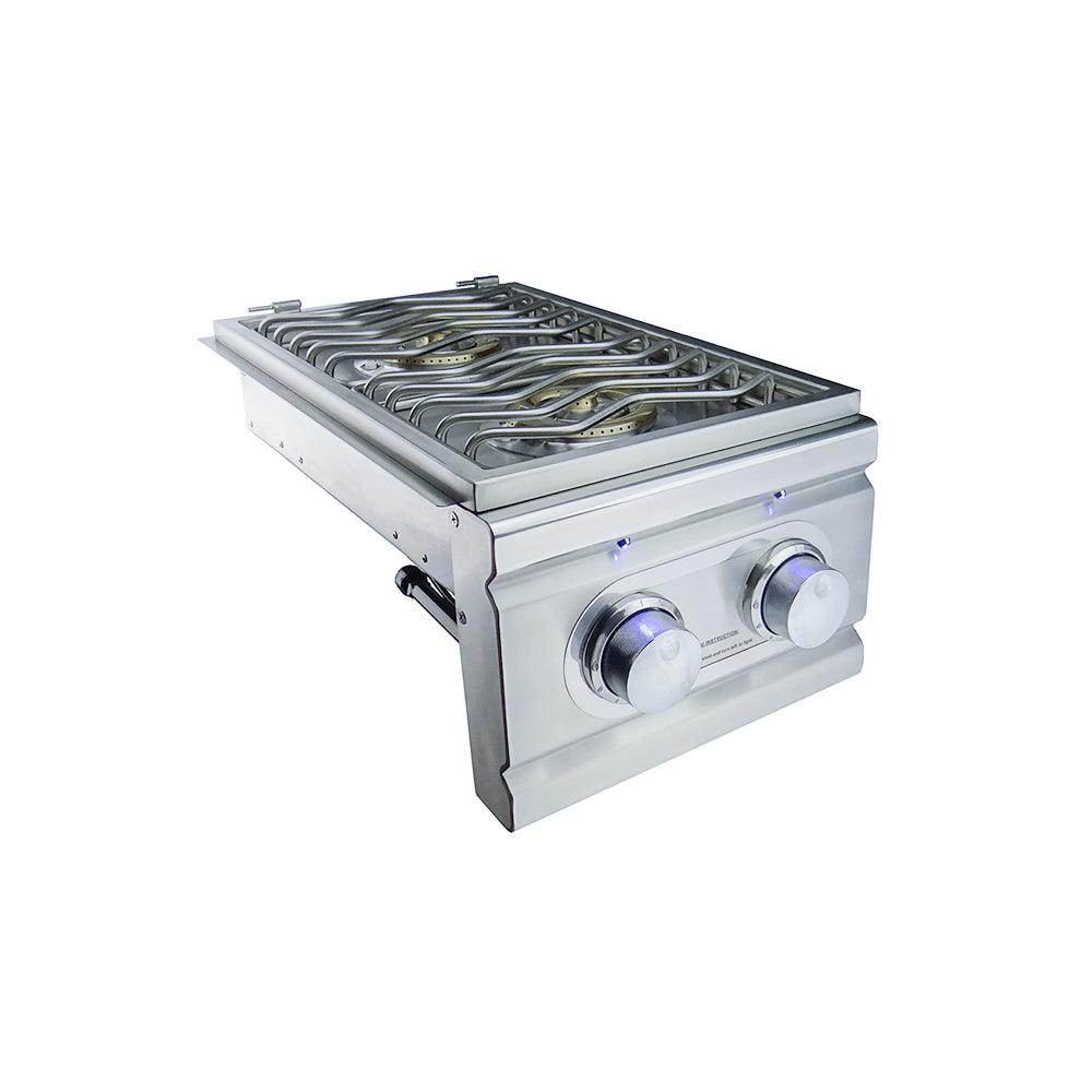 RCS Cutlass Pro Slide In Double Side Burner front side