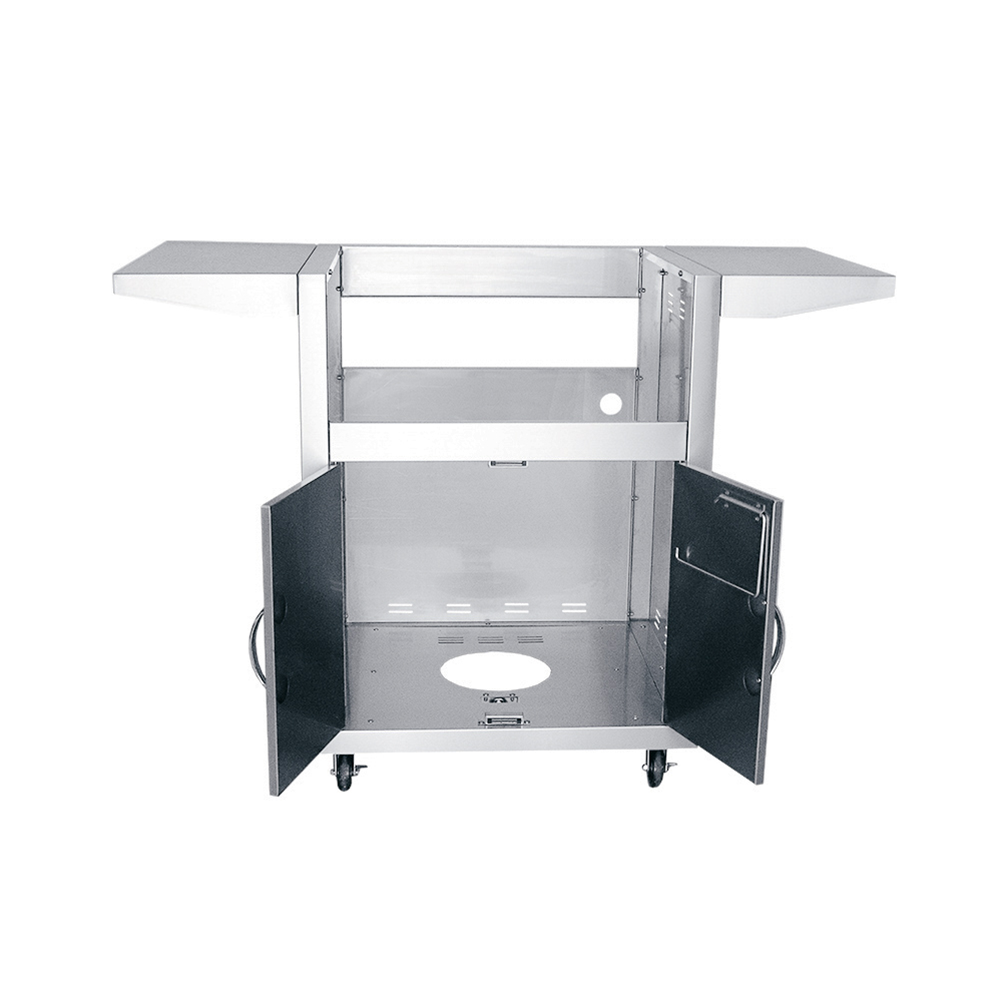 RCS Premier 26 in Gas Grill cart front with doors open