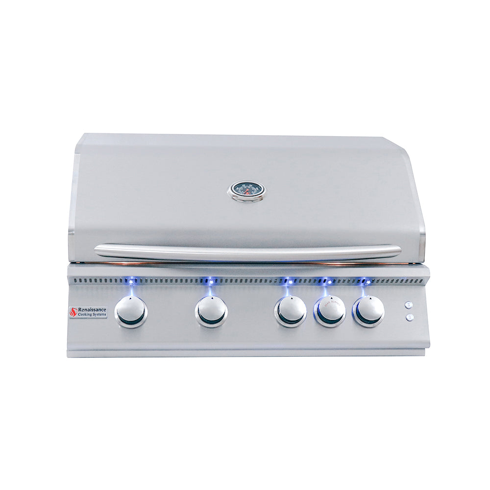 RCS Premier 32 in Built In Gas Grill Front Closed
