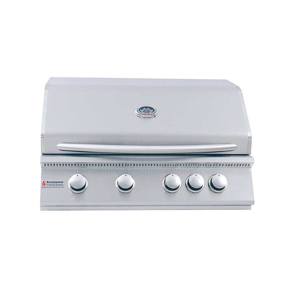 RCS Premier 32 in Built In Gas Grill Front Closed no lights