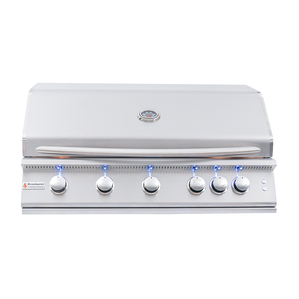 RCS Premier 40 in Built In Gas Grill Front Closed