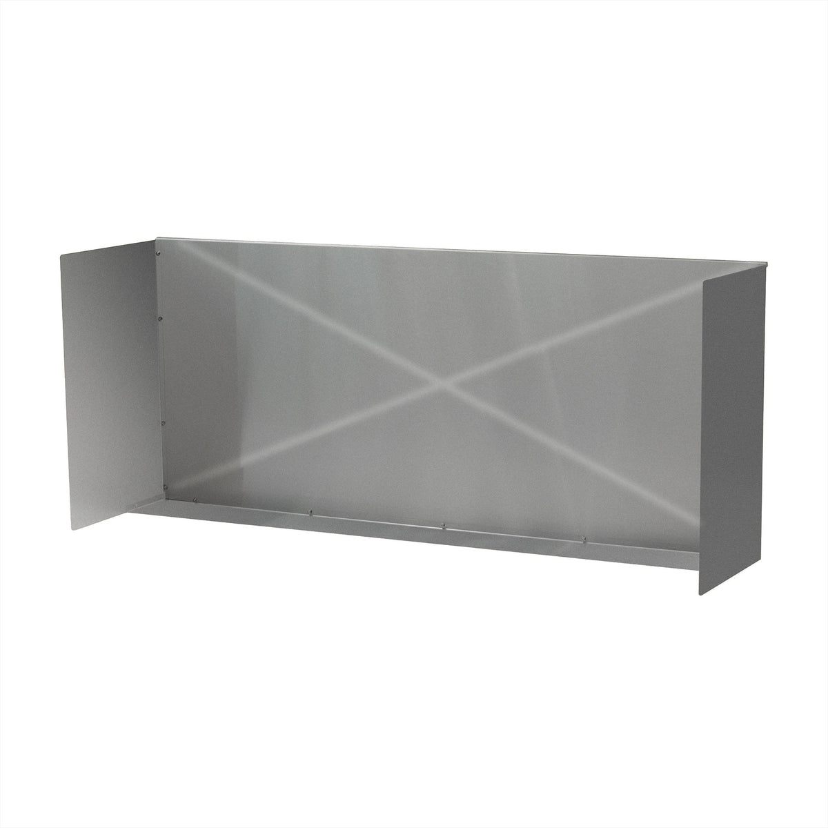 Summerset 48" Stainless Steel Wind Guard for 36"-44" Grills, rear angle view