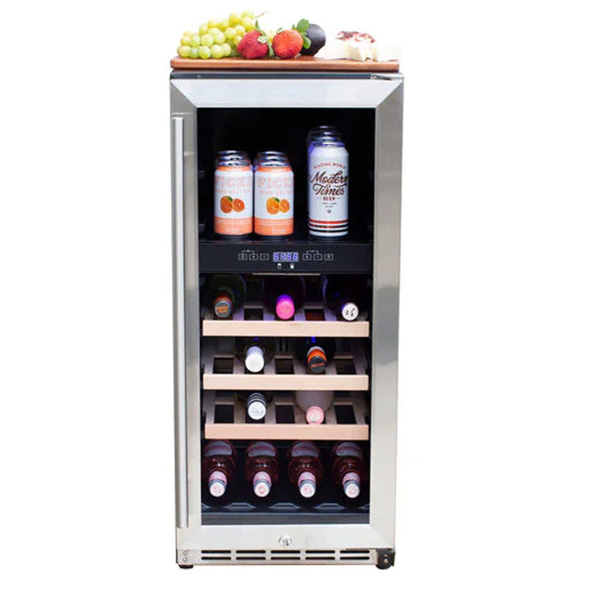 Summerset 15-Inch Outdoor Rated Dual Zone Wine Cooler2