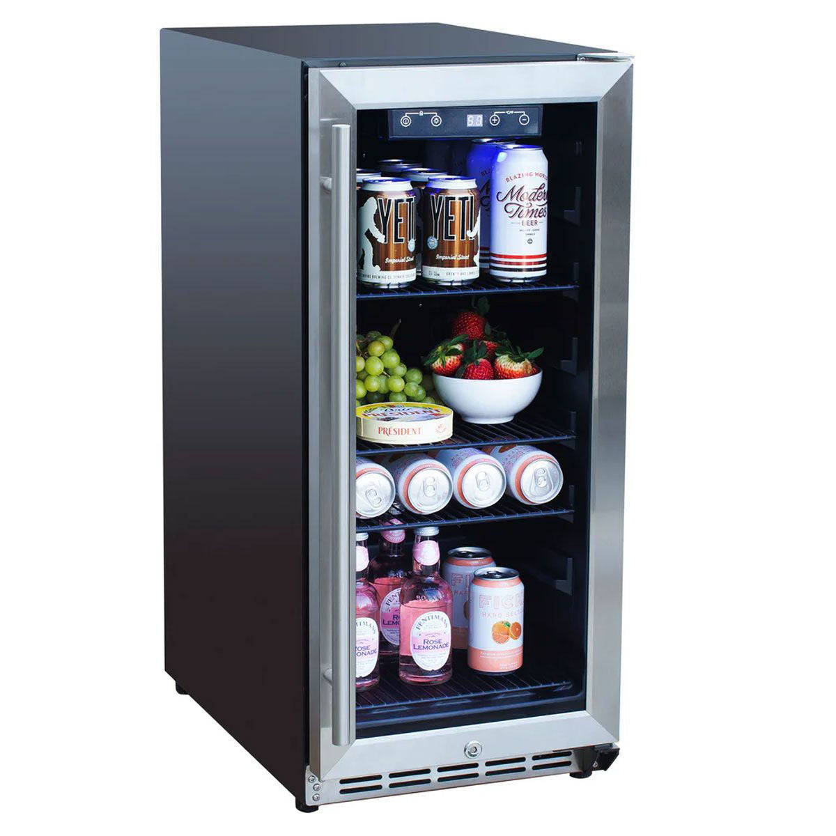 Summerset 15-Inch Outdoor Rated Fridge with Glass Door4