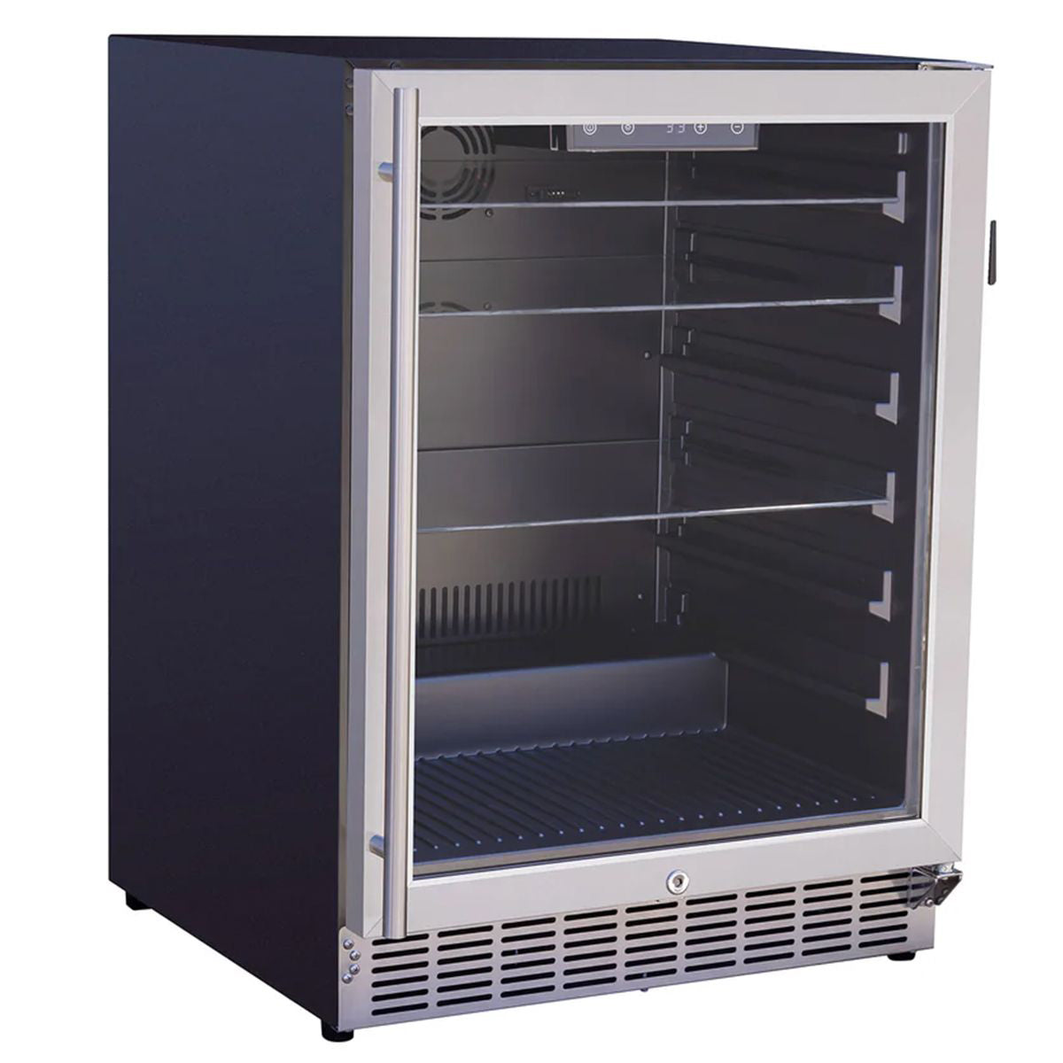 Summerset 24-Inch 5.1 Cu. Ft. Outdoor Glass Door and Glass Shelves Refrigerator2