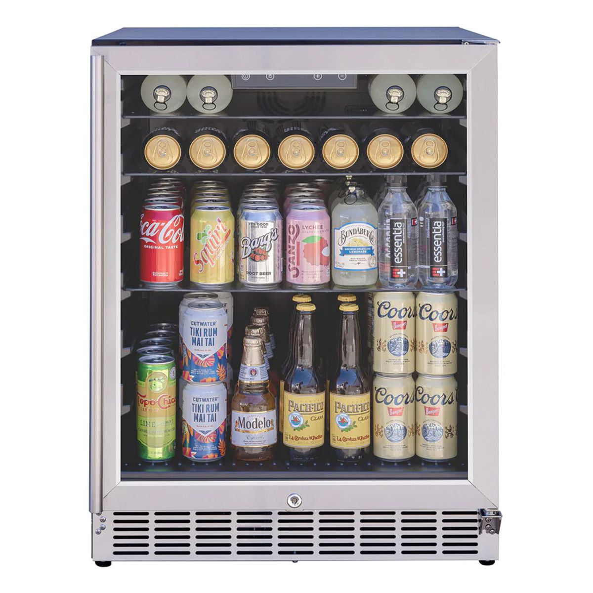 Summerset 24-Inch 5.1 Cu. Ft. Outdoor Glass Door and Glass Shelves Refrigerator4