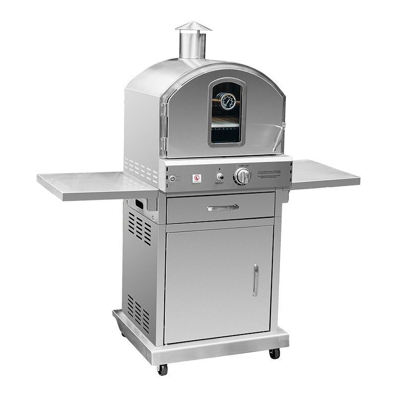 Summerset Outdoor Oven with Cart Front Angle