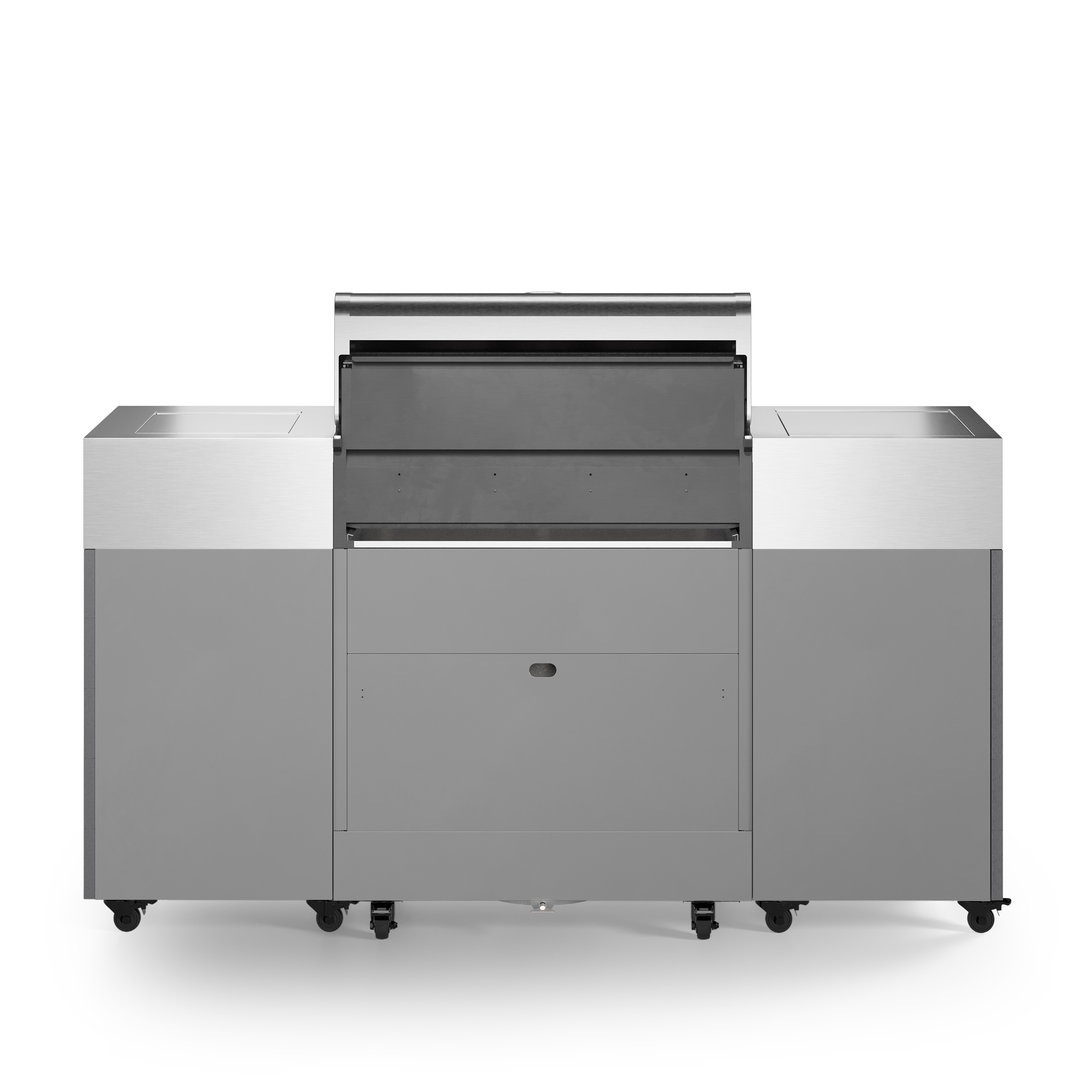 Tytus Grills Fresno 5-Burner Grill Island - Stainless Steel + Shadow Stone