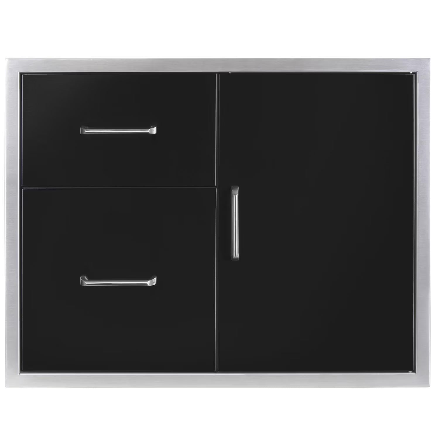 Wildfire 30 X 24 304 Black SS Access Door Double Drawer Combo