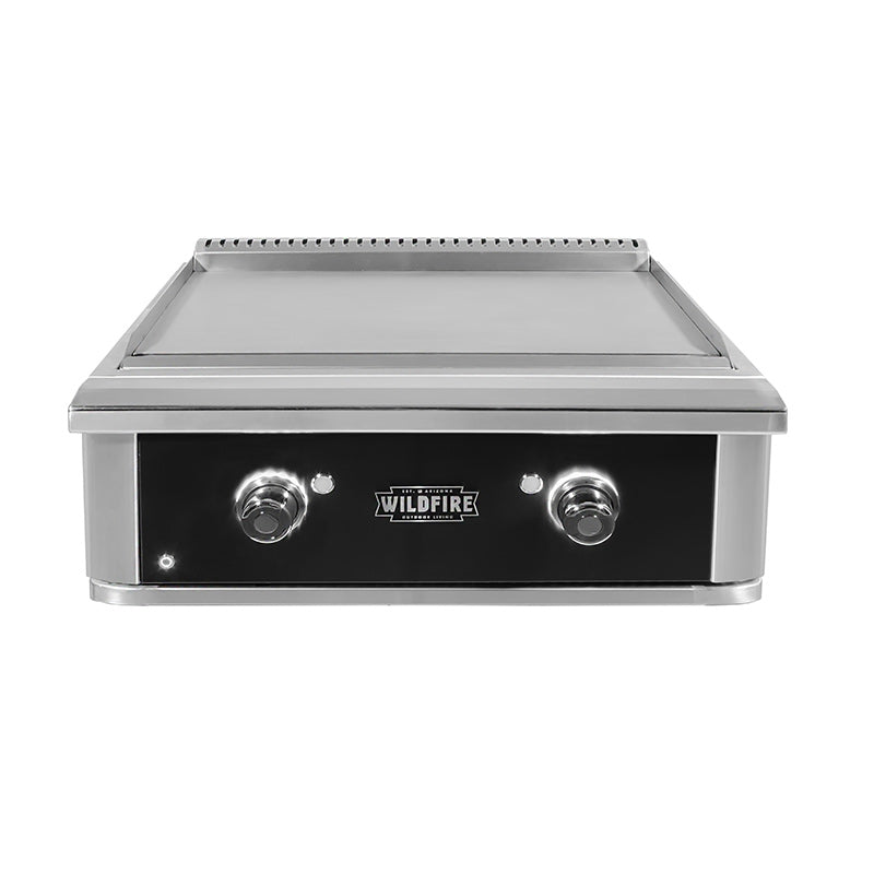 Wildfire Outdoor Living The Ranch Pro 30 inch Griddle Black Stainless Steel Front