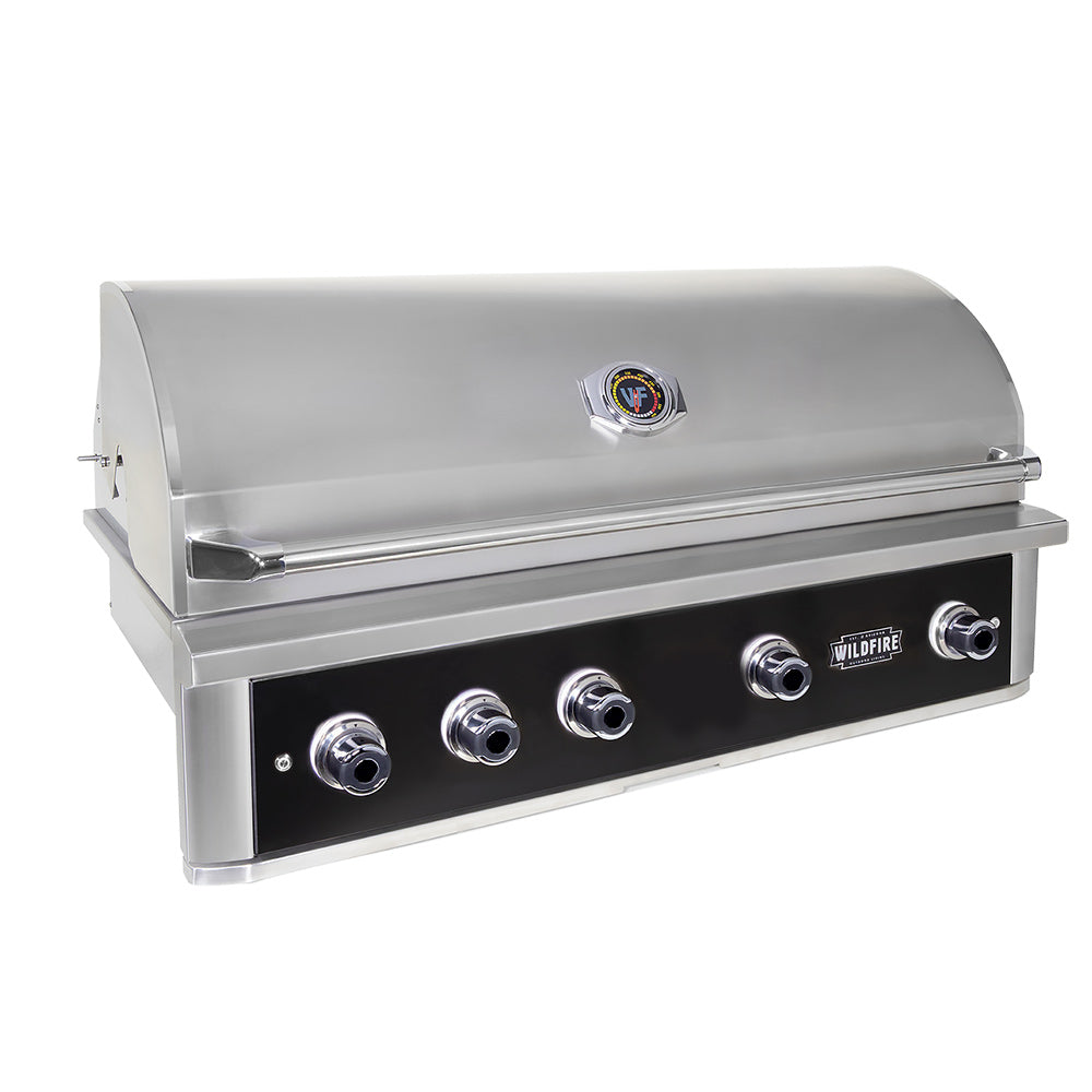 Wildfire Outdoor Living The Ranch Pro 42 inch Black Stainless Steel Angle