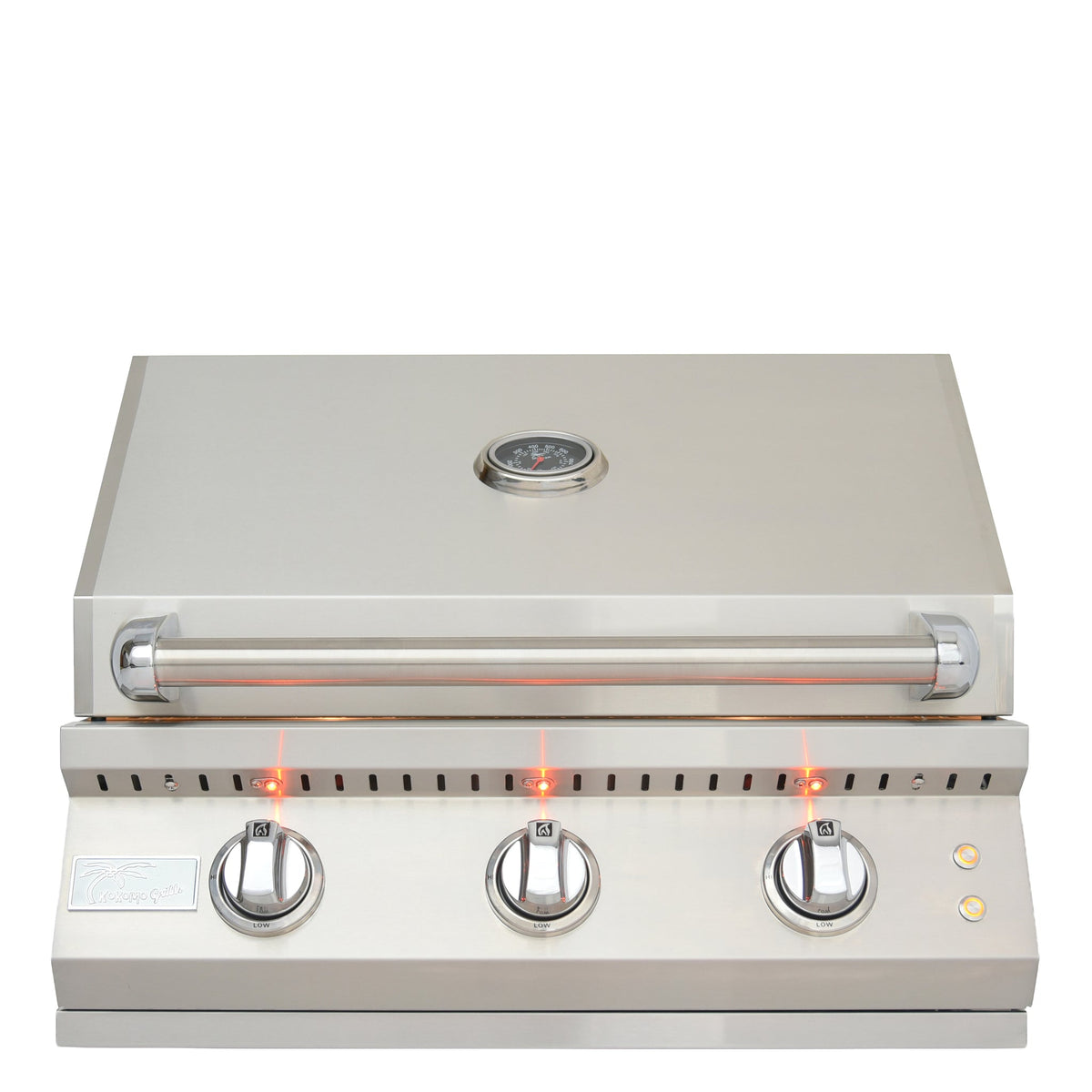Kokomo 26" Elite built-in gas grill – hood closed