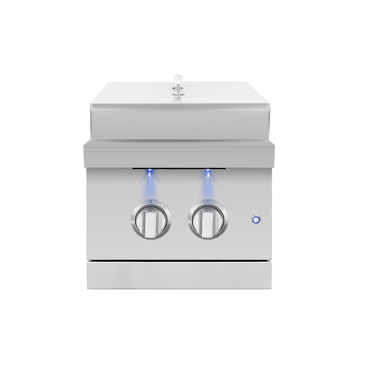 American Made Grills Encore double side burner – with protective lid