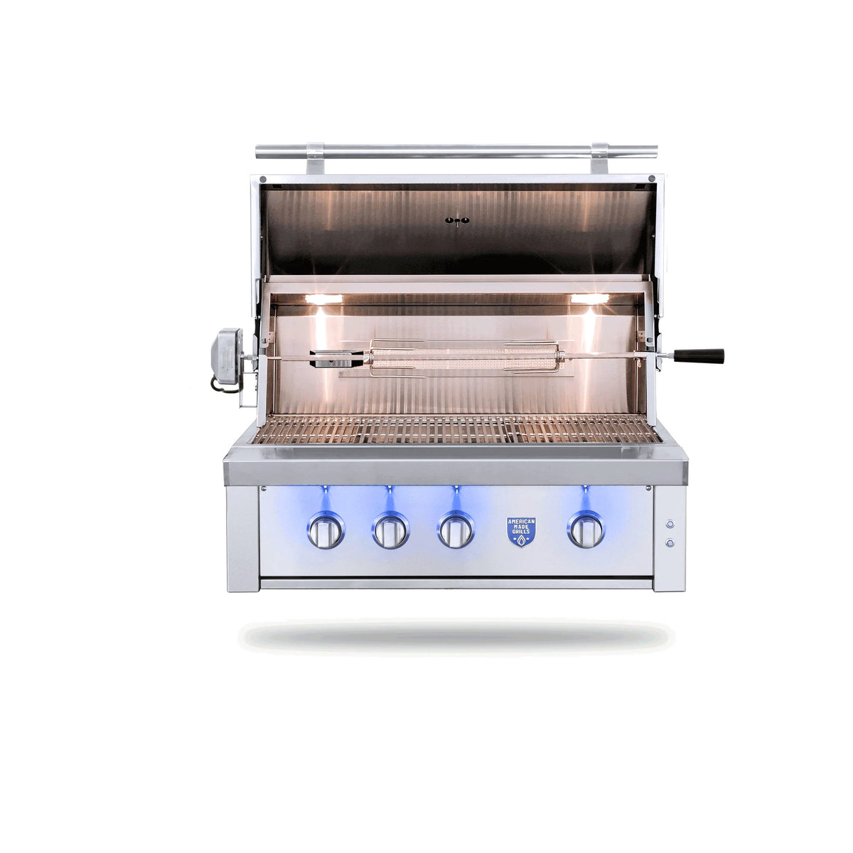 American Made Grills Estate Freedom 36" gas grill – hood open