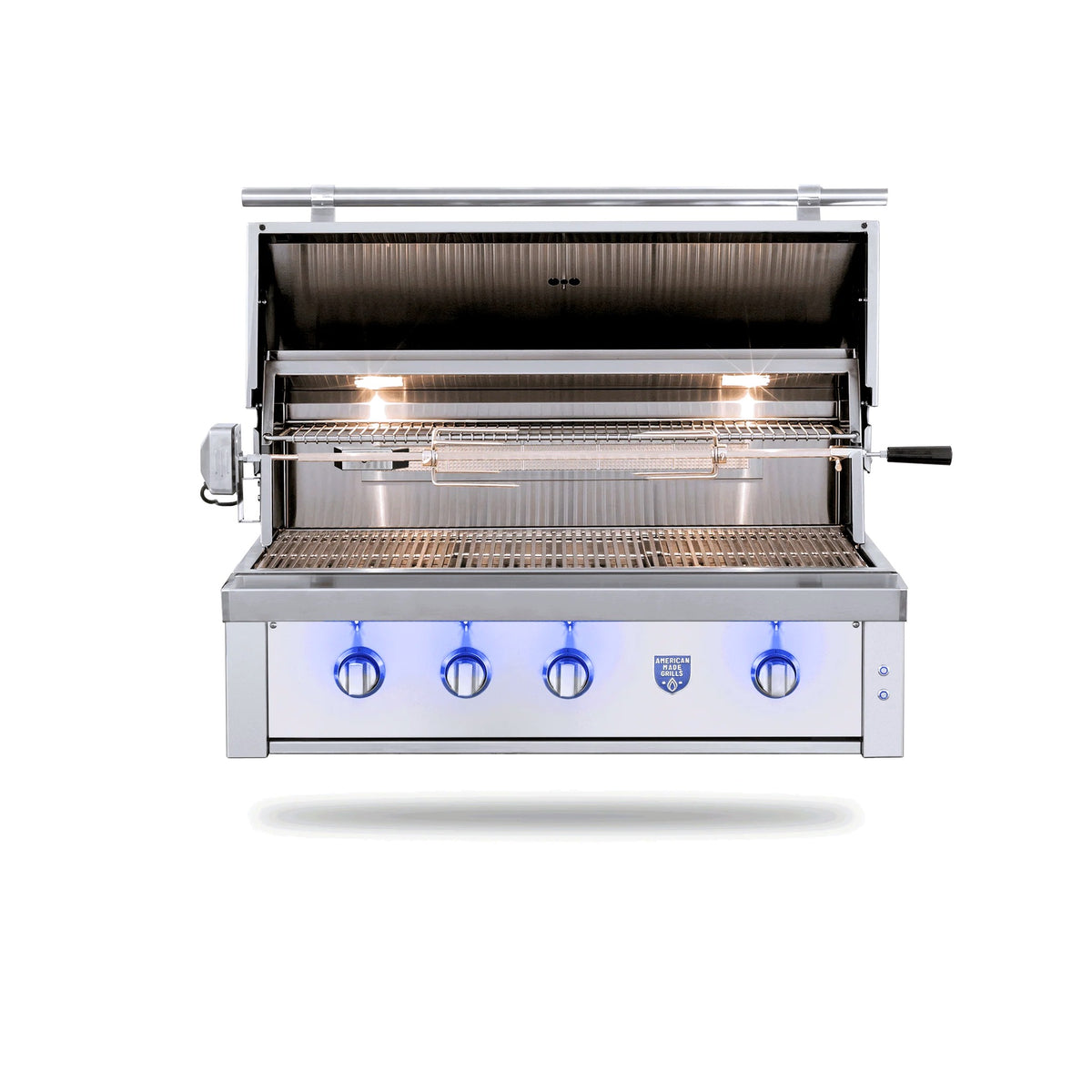 American Made Grills Estate Freedom 42" gas grill – hood open