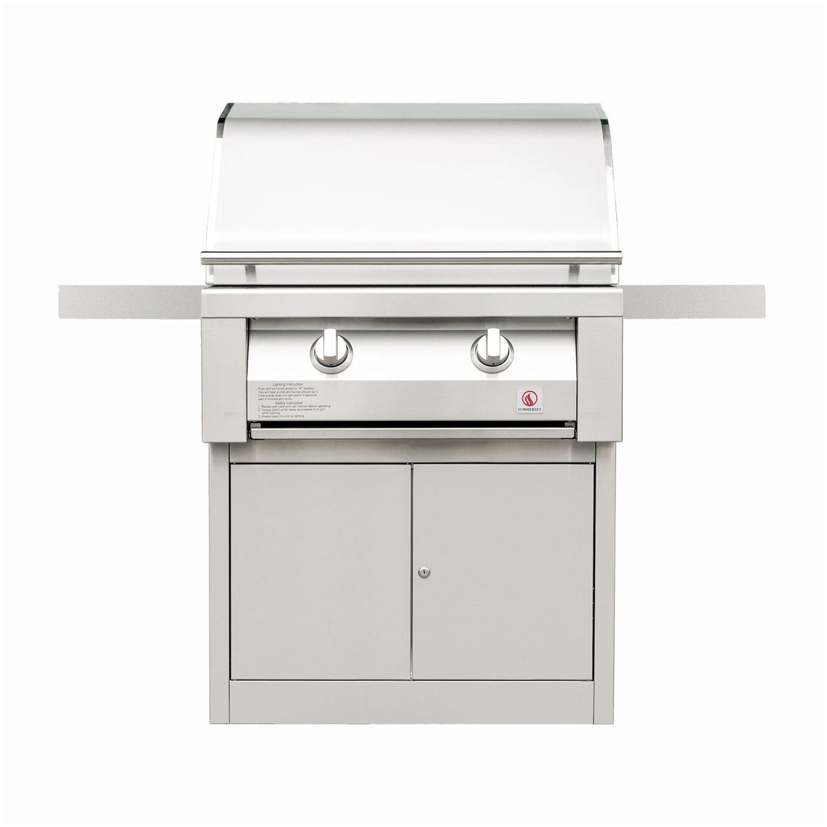 Summerset Resort 30" Gas Grill on Pedestal, hood closed