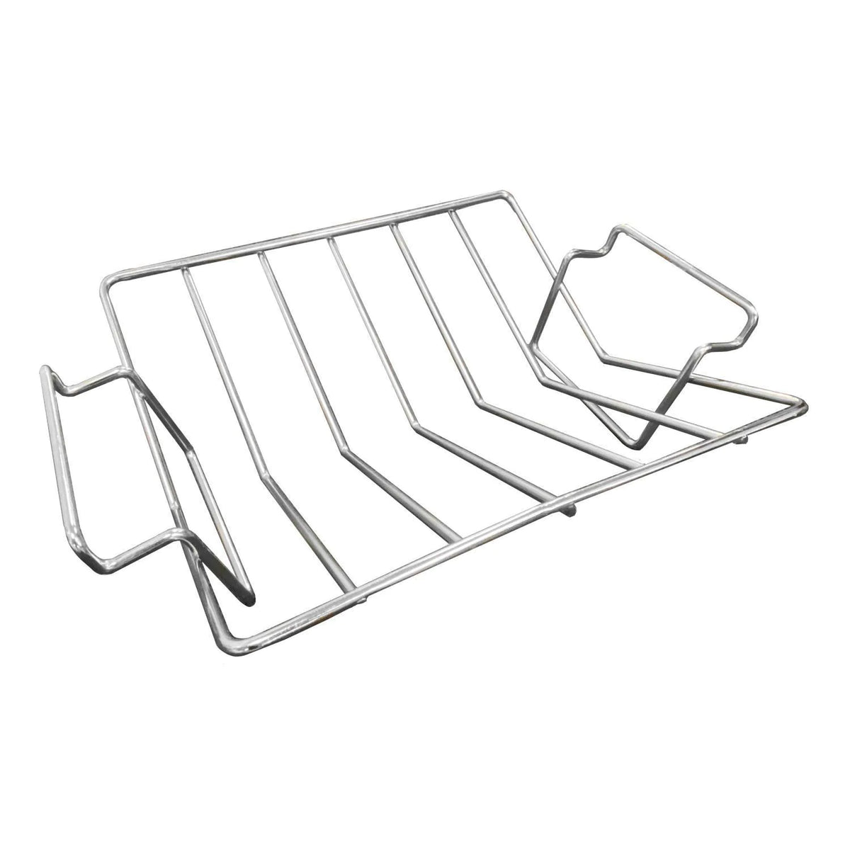 Primo porcelain-coated V-rack for roasts and poultry